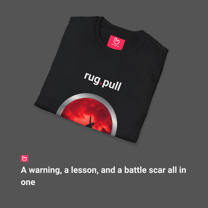 rug.pull – The Fall of False Promises | Crypto Reality Tee - Unique Graphic Tee by nano.narrative