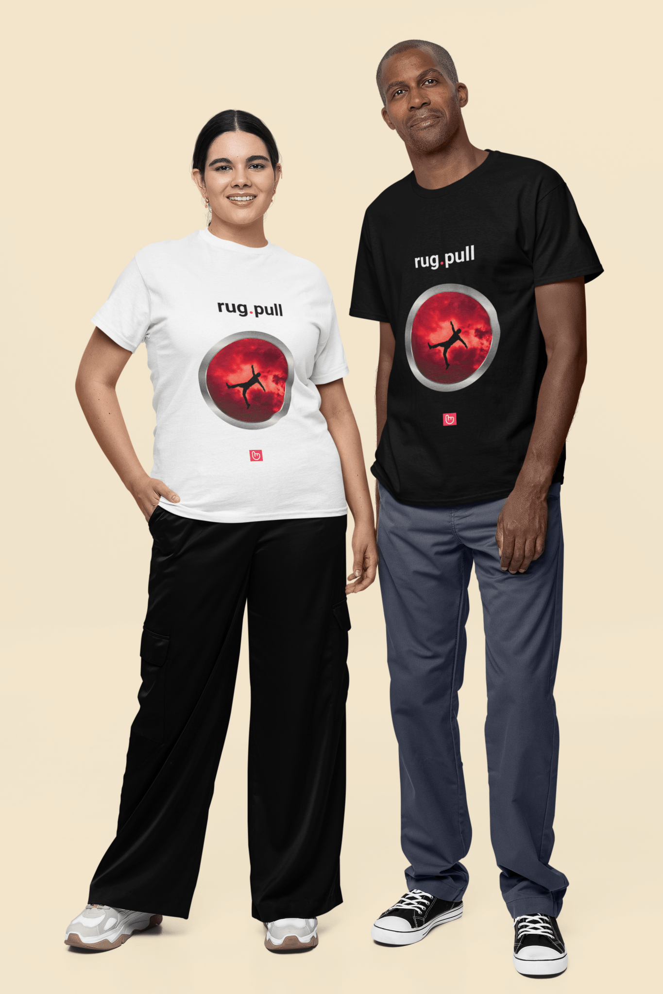 rug.pull – The Fall of False Promises | Crypto Reality Tee - Unique Graphic Tee by nano.narrative