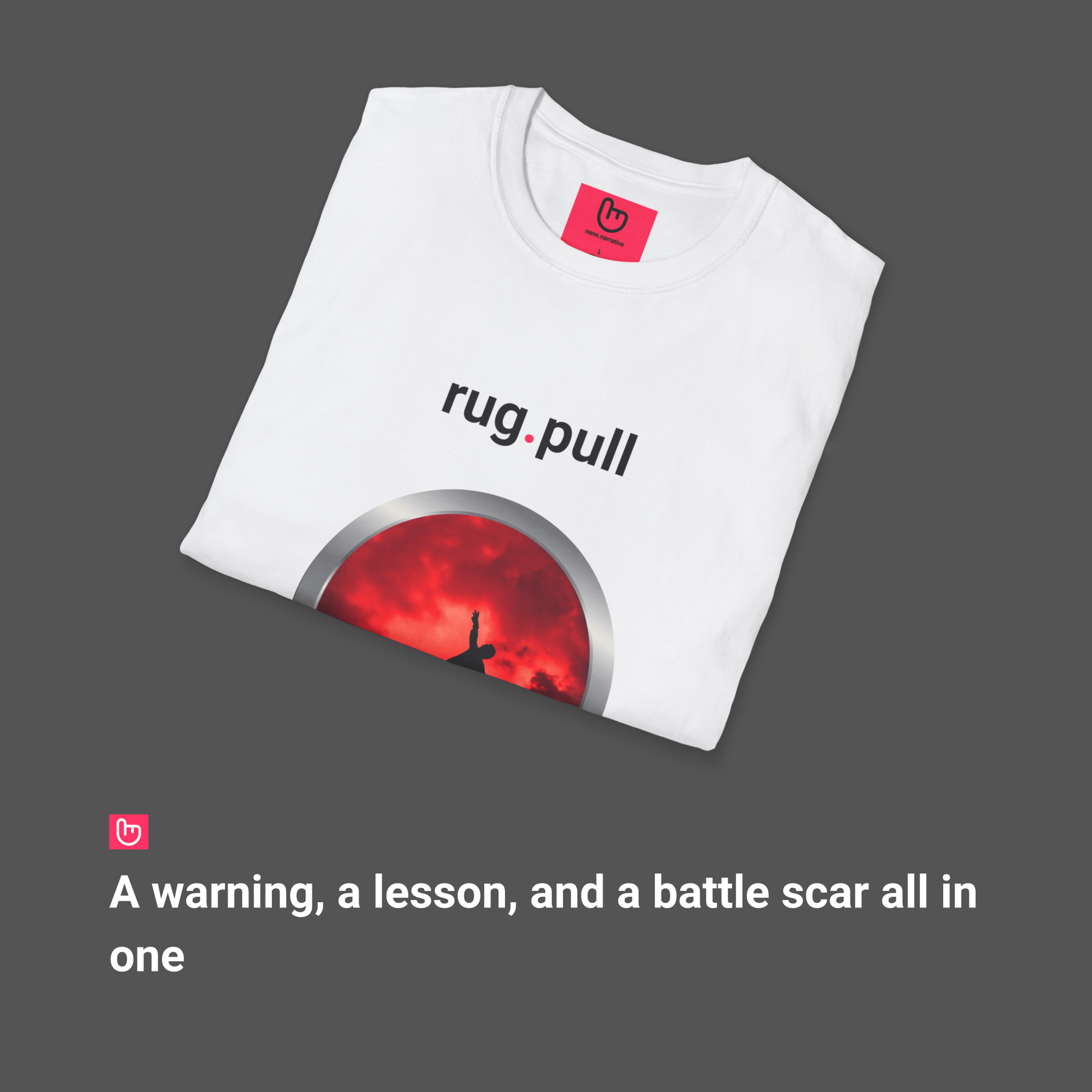 rug.pull – The Fall of False Promises | Crypto Reality Tee - Unique Graphic Tee by nano.narrative