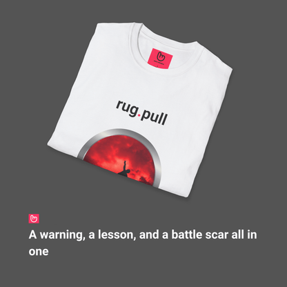 rug.pull – The Fall of False Promises | Crypto Reality Tee - Unique Graphic Tee by nano.narrative