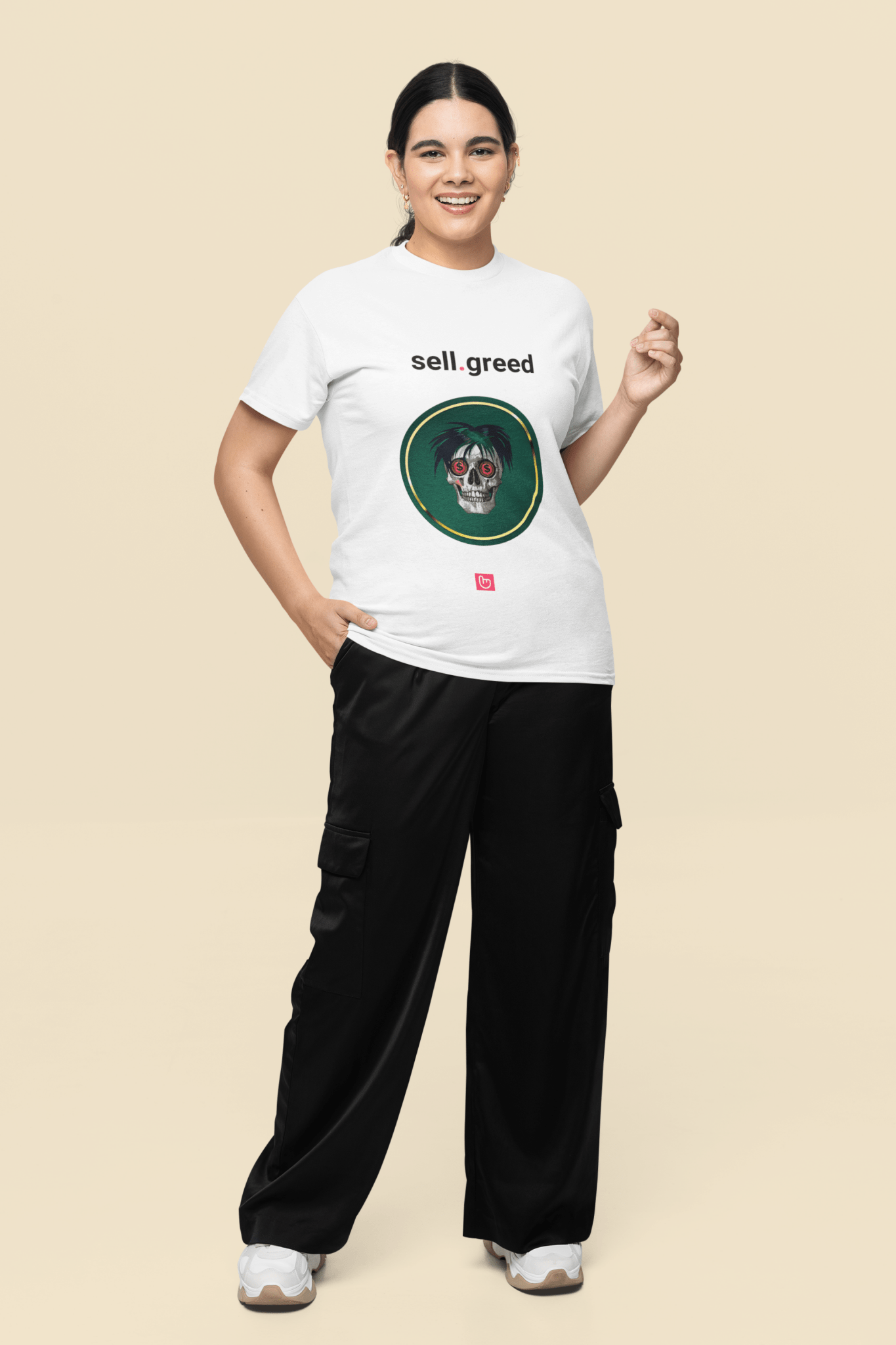 sell.greed – Cash In Before the Crash | Market Psychology Tee - Unique Graphic Tee by nano.narrative