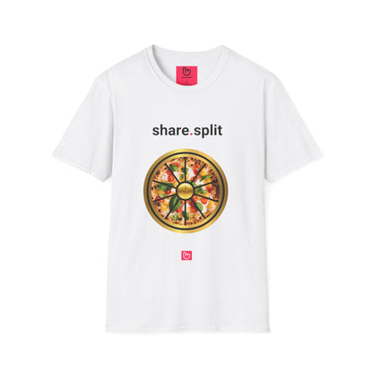 share.split – More Slices, More Gains | Market Strategy Tee - Unique Graphic Tee by nano.narrative