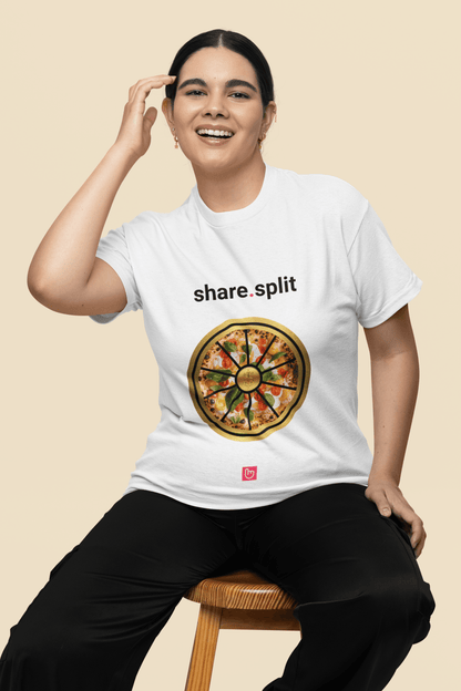 share.split – More Slices, More Gains | Market Strategy Tee - Unique Graphic Tee by nano.narrative