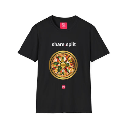 share.split – More Slices, More Gains | Market Strategy Tee - Unique Graphic Tee by nano.narrative