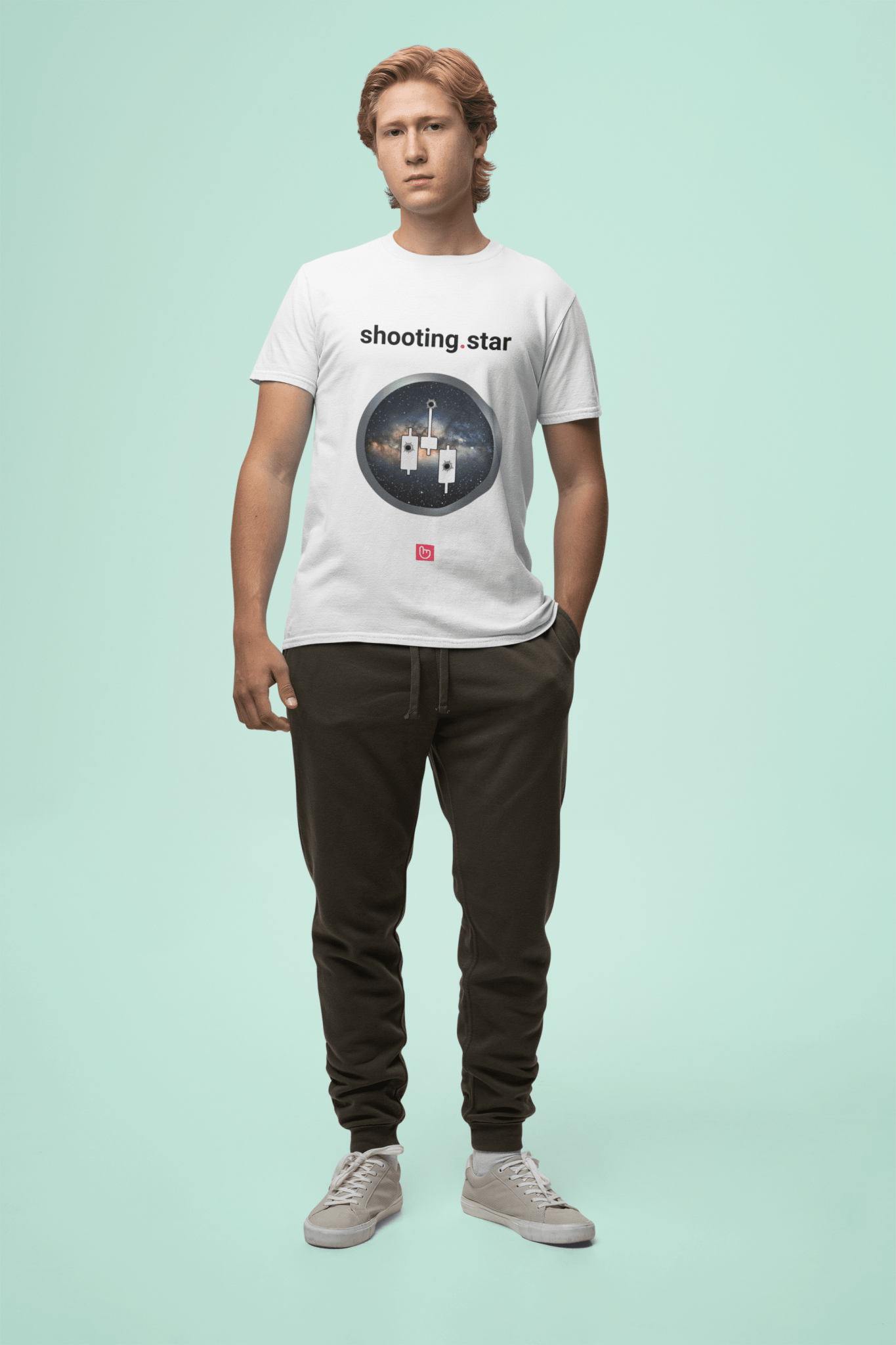 shooting.star – Reversal in Motion | Market Signal Tee - Unique Graphic Tee by nano.narrative