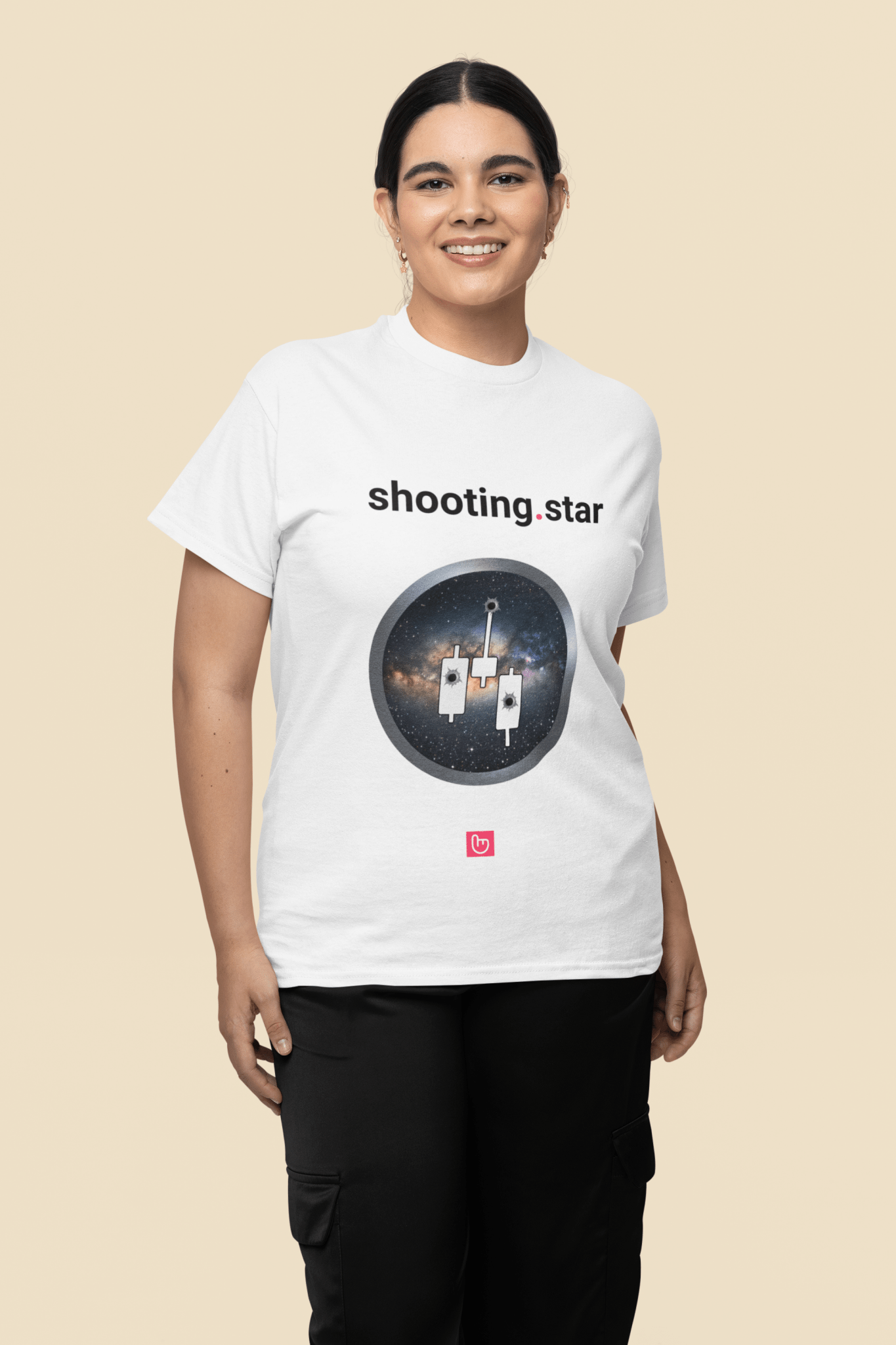 shooting.star – Reversal in Motion | Market Signal Tee - Unique Graphic Tee by nano.narrative