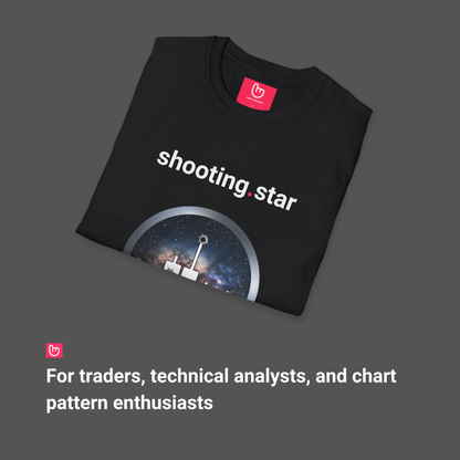shooting.star – Reversal in Motion | Market Signal Tee - Unique Graphic Tee by nano.narrative