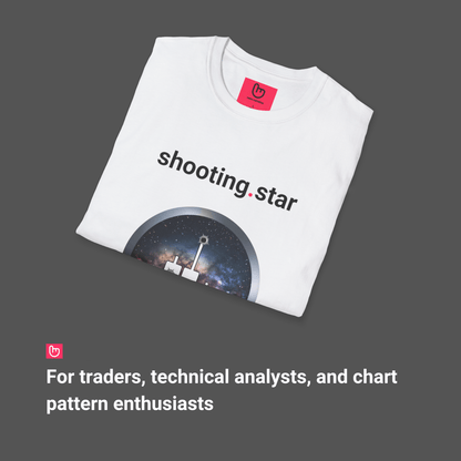 shooting.star – Reversal in Motion | Market Signal Tee - Unique Graphic Tee by nano.narrative