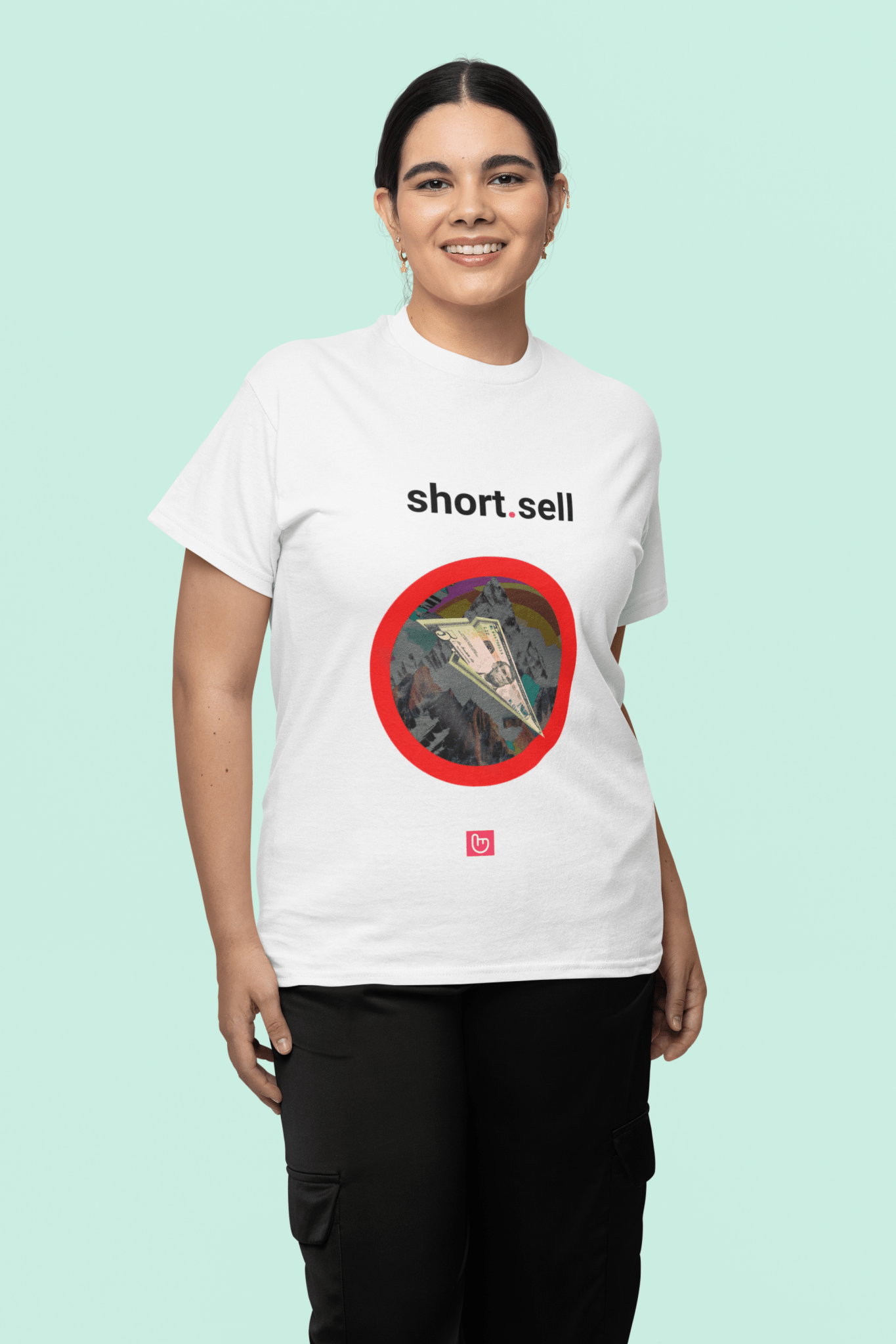 short.sell – Profit from the Fall | Bearish Trading Tee - Unique Graphic Tee by nano.narrative
