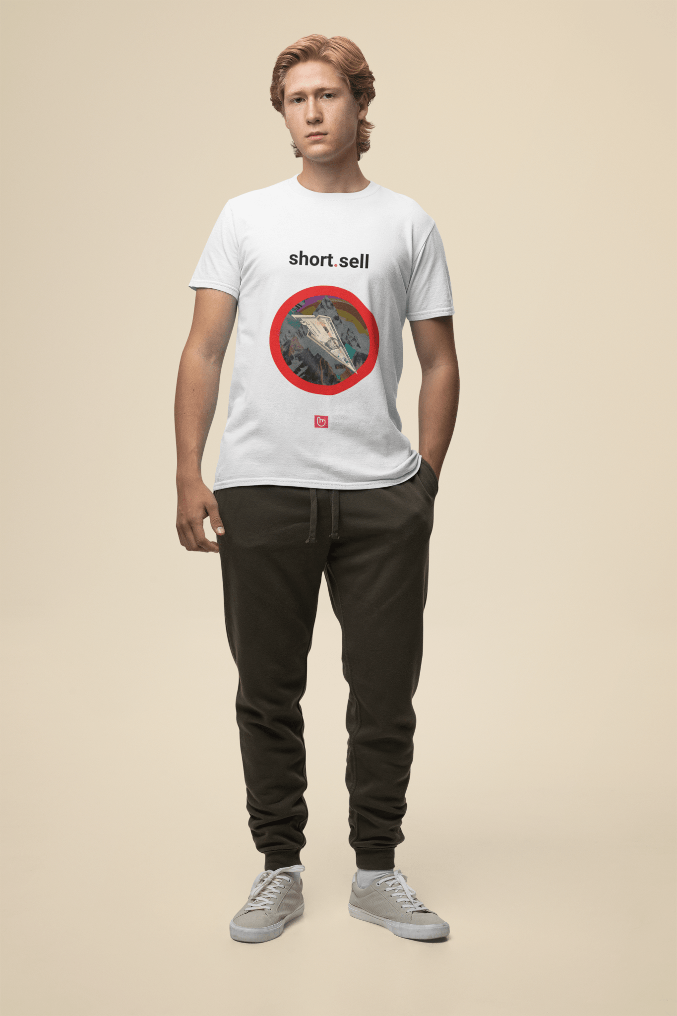 short.sell – Profit from the Fall | Bearish Trading Tee - Unique Graphic Tee by nano.narrative