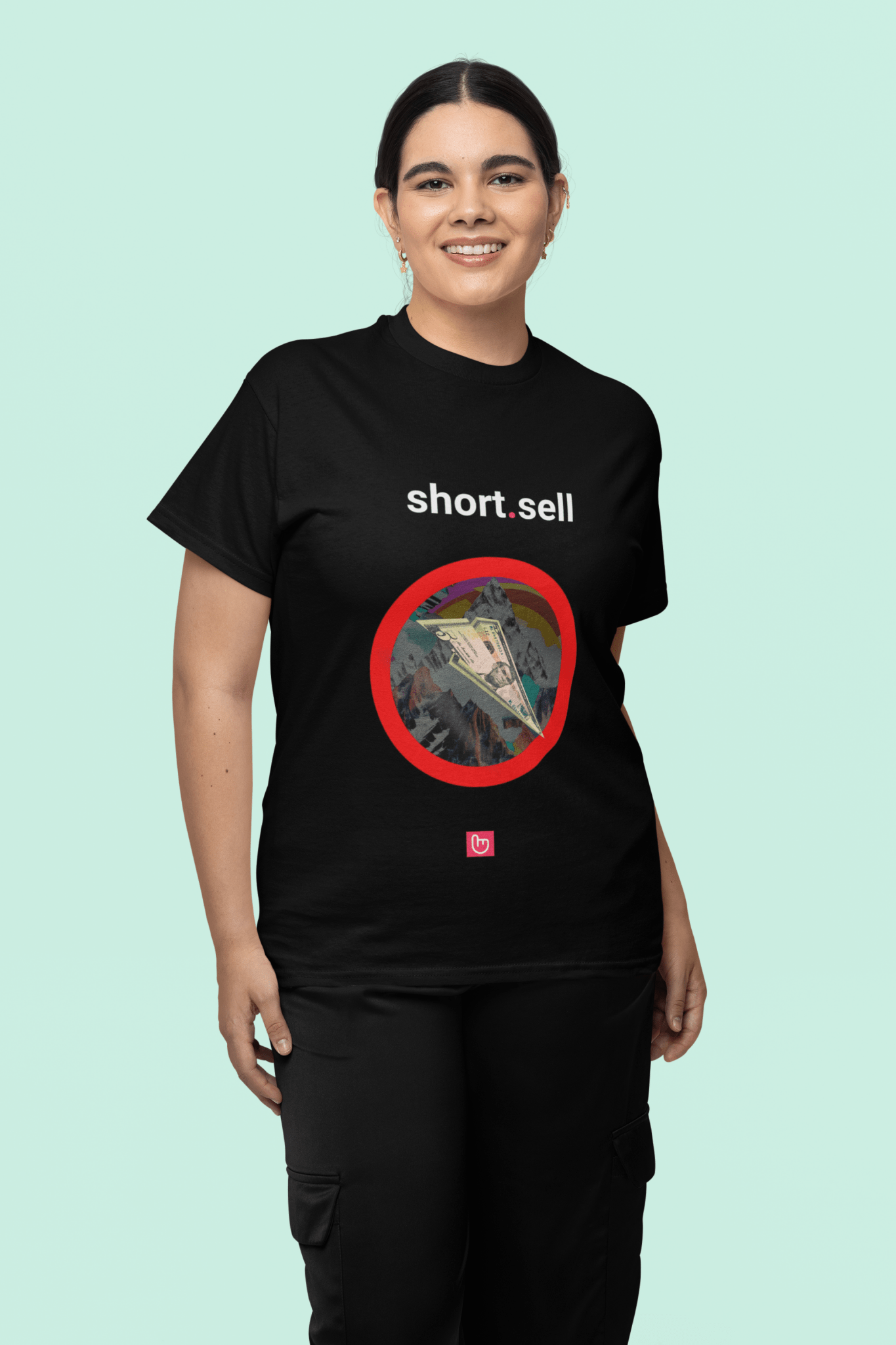 short.sell – Profit from the Fall | Bearish Trading Tee - Unique Graphic Tee by nano.narrative