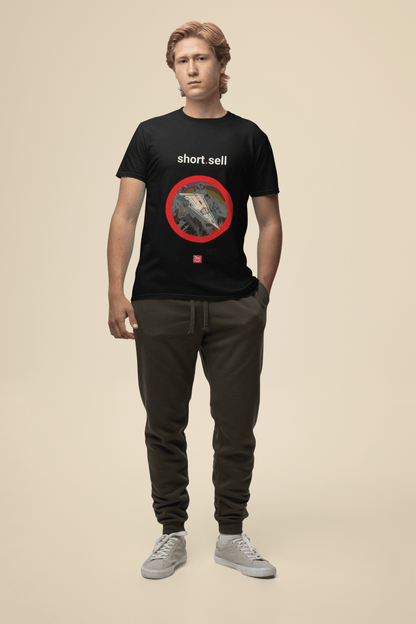 short.sell – Profit from the Fall | Bearish Trading Tee - Unique Graphic Tee by nano.narrative