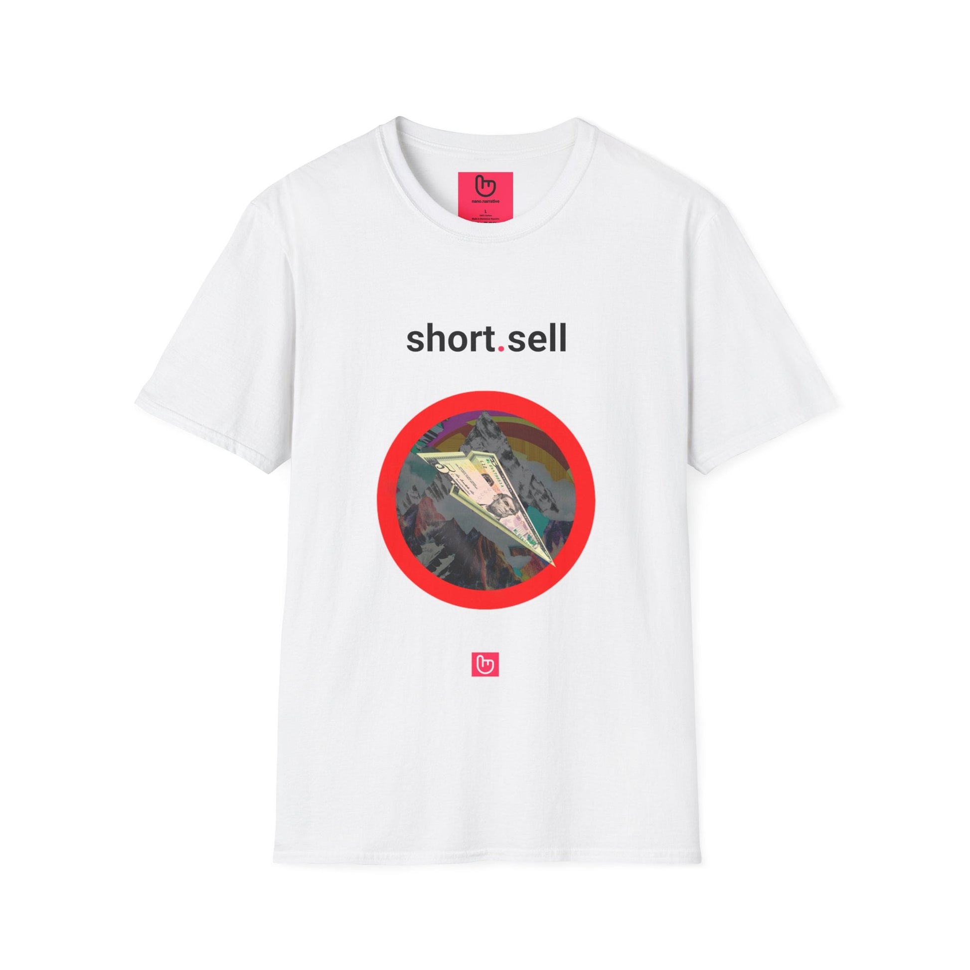 short.sell – Profit from the Fall | Bearish Trading Tee - Unique Graphic Tee by nano.narrative