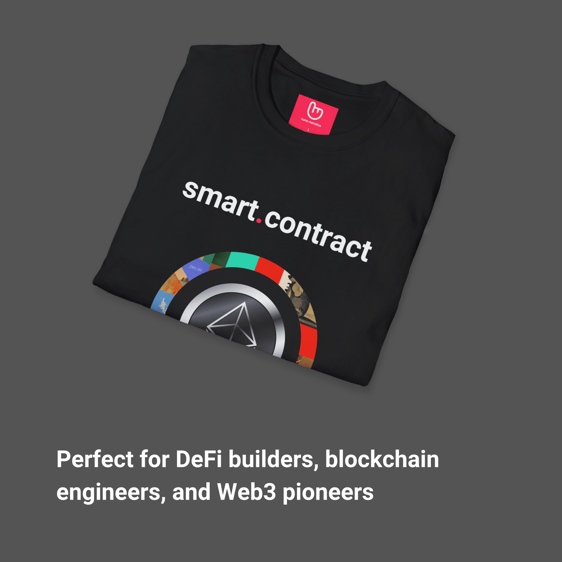smart.contract – Ethereum Revolution | Unisex Crypto Tee - Unique Graphic Tee by nano.narrative