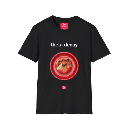 theta.decay – Time’s Cost in Options Trading | Premium Burn Tee - Unique Graphic Tee by nano.narrative