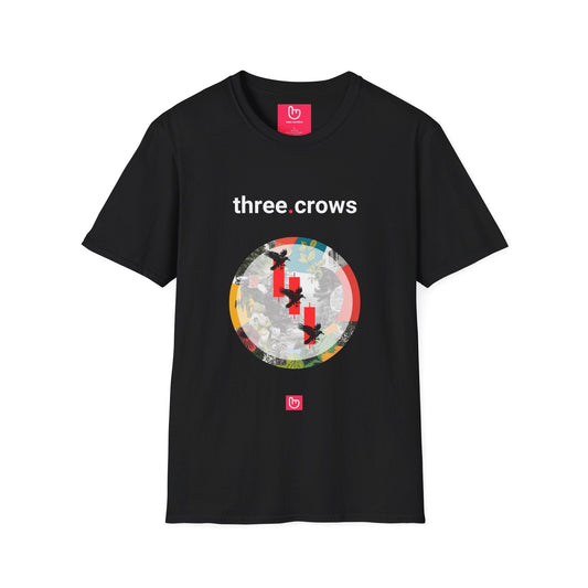 three.crows – Bearish Omen | Unisex Trading Tee - Unique Graphic Tee by nano.narrative