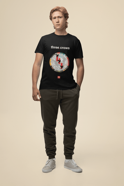 three.crows – Bearish Omen | Unisex Trading Tee - Unique Graphic Tee by nano.narrative
