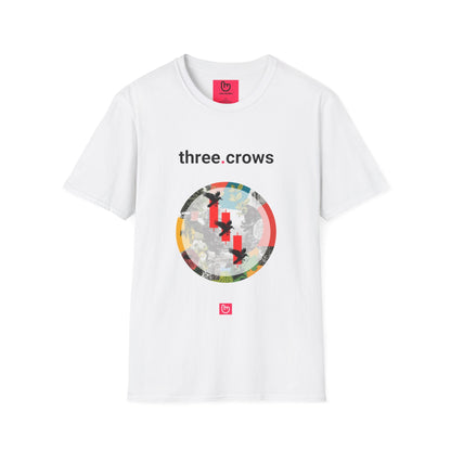 three.crows – Bearish Omen | Unisex Trading Tee - Unique Graphic Tee by nano.narrative