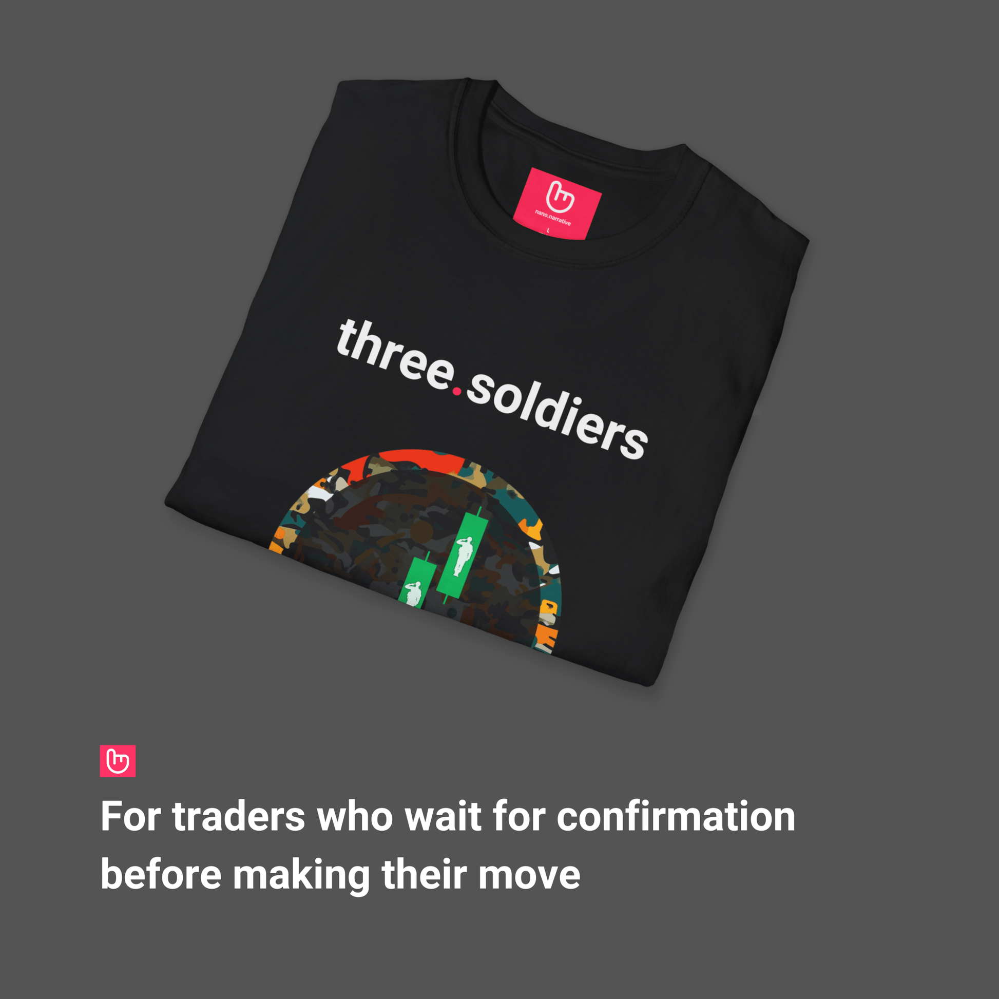 three.soldiers – Bullish Breakthrough | Reversal Signal Tee - Unique Graphic Tee by nano.narrative