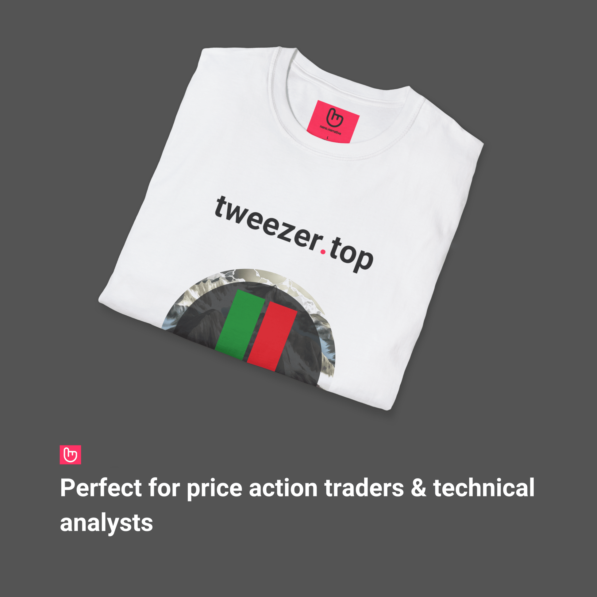 tweezer.top – Double Rejection & Market Reversals | Summit Trader Tee - Unique Graphic Tee by nano.narrative