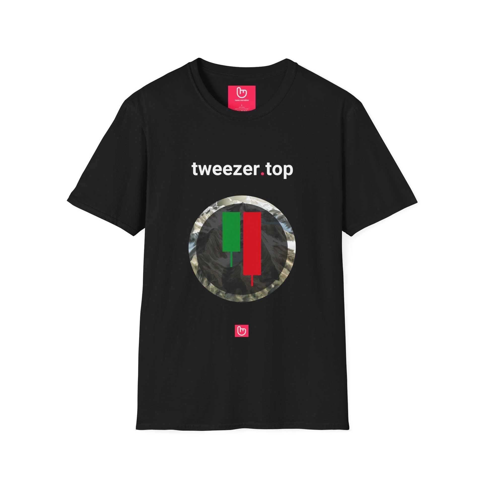 tweezer.top – Double Rejection & Market Reversals | Summit Trader Tee - Unique Graphic Tee by nano.narrative