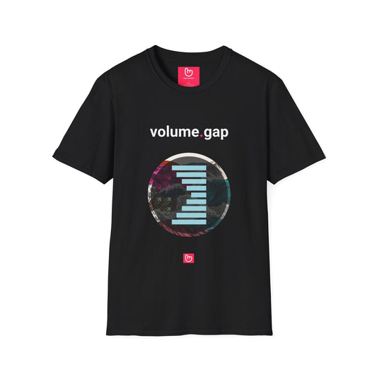 volume.gap – Liquidity Voids & Fast Moves | Market Structure Tee - Unique Graphic Tee by nano.narrative