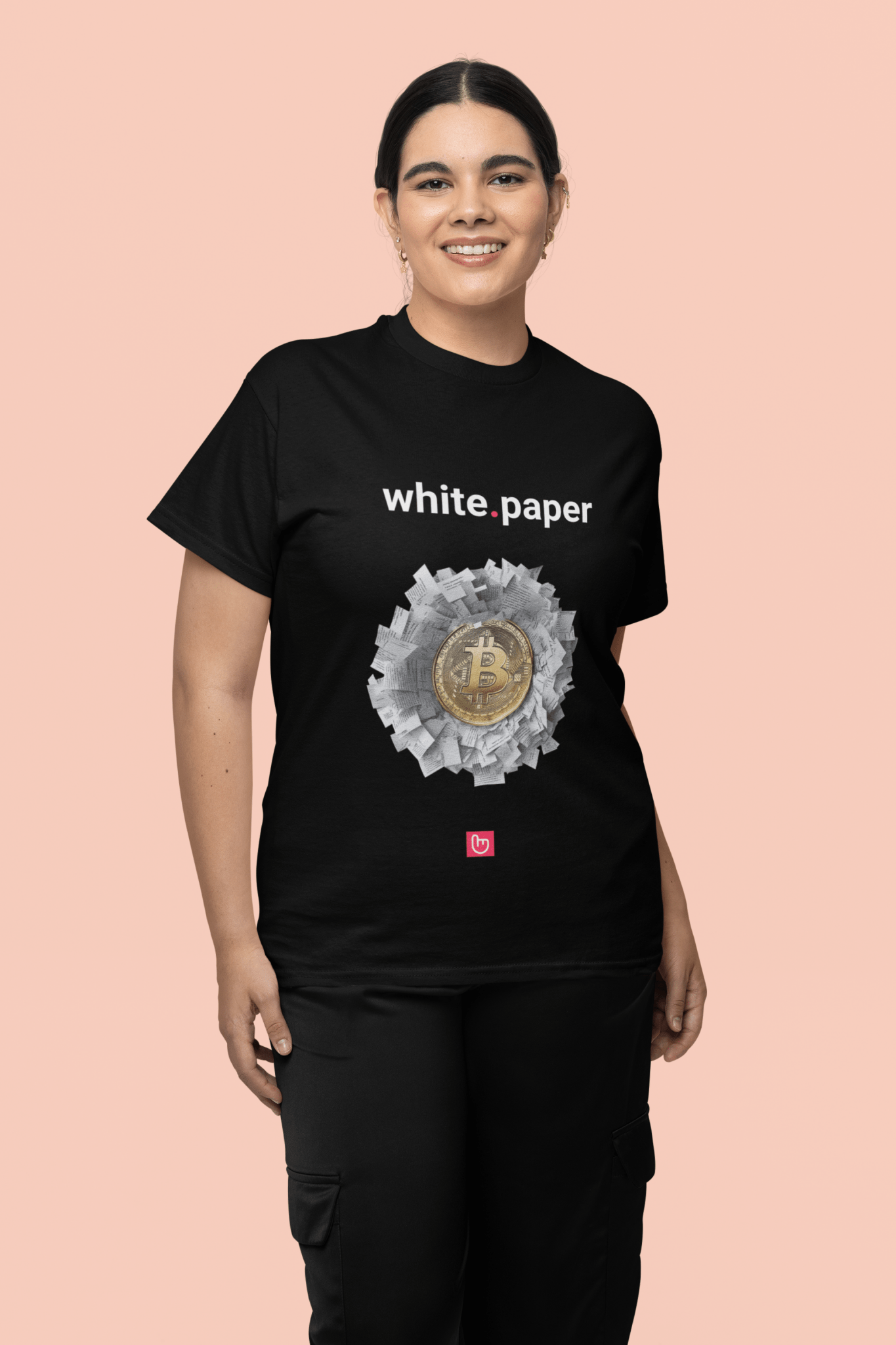 white.paper – The Bitcoin Origin | Unisex Crypto Tee - Unique Graphic Tee by nano.narrative